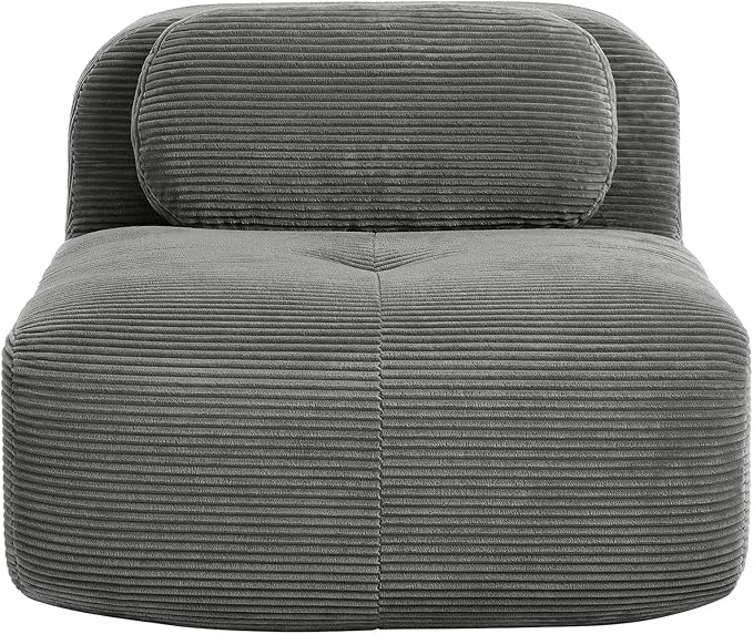 Modular Sectional Sofa Cloud Couch Middle Seat Armless Seat Grey