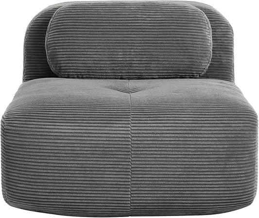 Modular Sectional Sofa Cloud Couch Middle Seat Armless Seat Grey