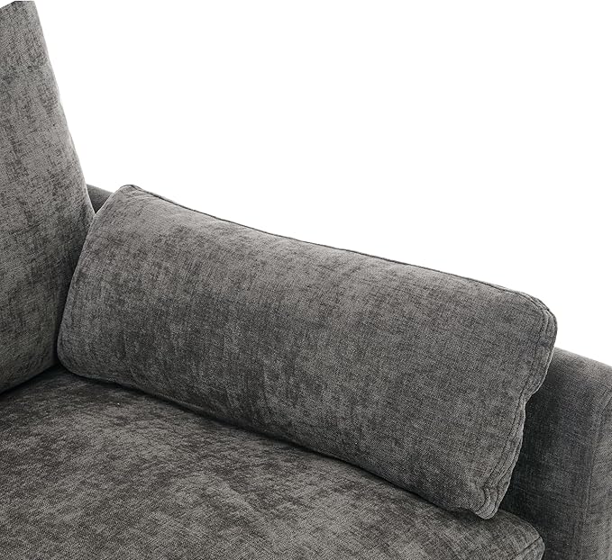 Harper &amp Bright Designs Chenille Fabric Upholstered Sofa Oversized Comfy Cloud Loveseat Sofa Couch Double Plush Cushion for Living Room