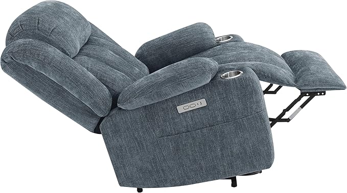 Coaster Home Furnishings Houston Upholstered Power Lift Recliner Slate Blue