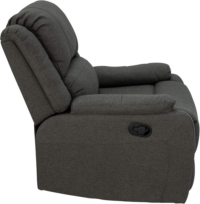 RecPro Charles Collection | 30 Zero Wall Wall Hugger Recliner | Slideout RV Living Room Chair | Cloth (Fossil 1 Chair)