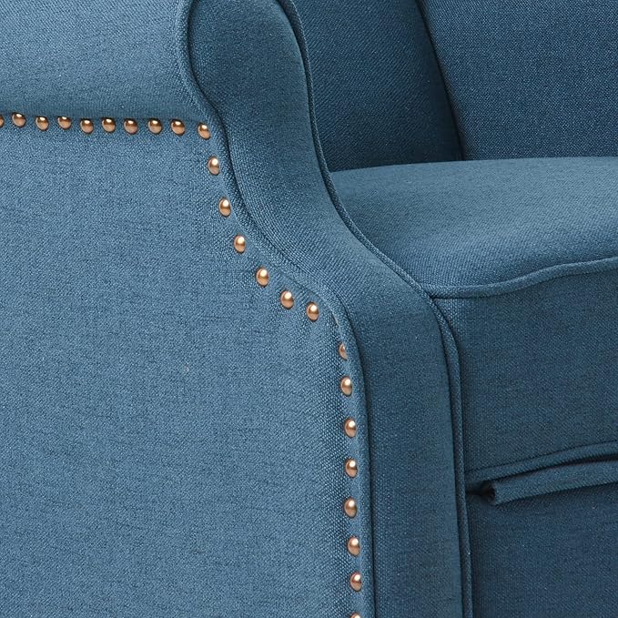 Christopher Knight Home Walter Fabric Recliner Dark Blue