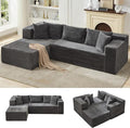 Garvee Modular Sectional Sofa Cloud Sectional Couch 106 Comfy L Shaped Couches for Living RoomOversized Sofa Sleeper with Deep Seat No Assembly Required