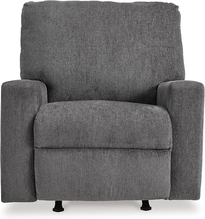 Signature Design by Ashley Rannis Casual Manual Rocker Recliner Gray