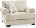 Signature Design by Ashley Monaghan Classic Upholstered Oversized Chair with Reversible Cushion Beige