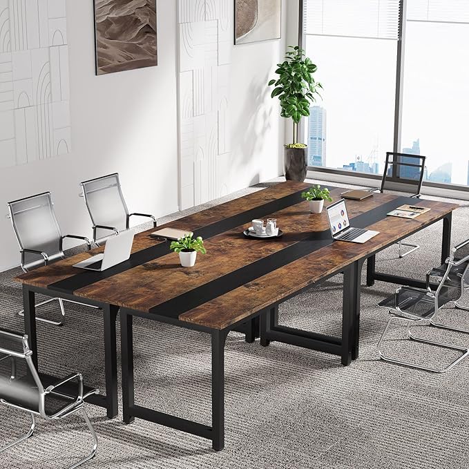 LITTLE TREE 70.8 Inch Large Executive Office Desk Simple Computer Workstation with 31.5 inch Wide Desktop for Home Office