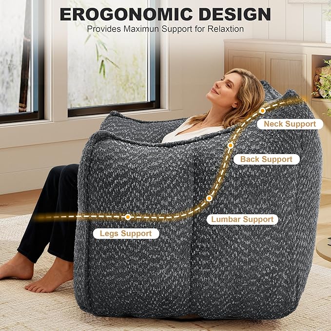 2 Piece Sofa Set 47.2 Inch Single Sofa and 73.2 Inch Loveseat Sofa Comfy Chairs with Scratch-Resistant Pet-Friendly Chenille Modern Couch with Arms No Assembly Required Black