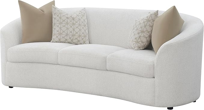 Coaster Home Furnishings Rainn Upholstered Tight Back Sofa Latte