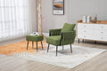 Velvet Accent Chair Modern Upholstered Armchair Tufted Chair with Metal Frame Single Leisure Chairs for Living Room Bedroom