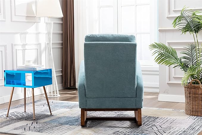Living Room Comfortable Rocking Chair Living Room Chair Light Blue