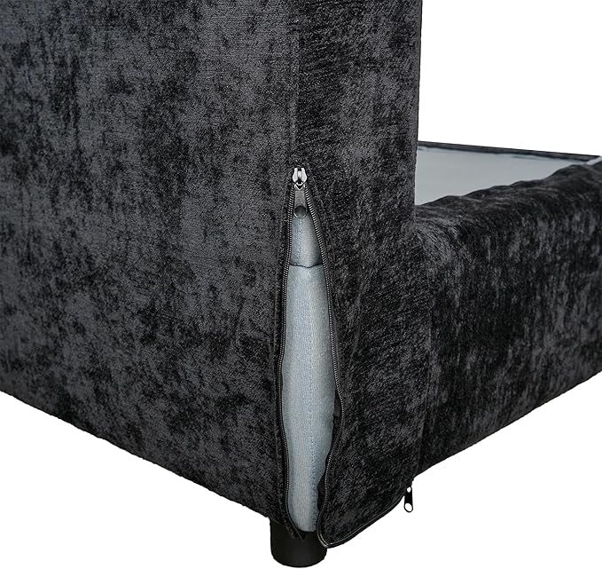 WJShome Cloud Sectional Couches for Living Room67 Convertible Love Seat 2 Seater Modular Sectional SofaDeep Seater Furniture SetsBlack