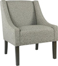 Homepop Home Decor | Upholstered Classic Swoop Arm Accent Chair | Accent Chairs for Living Room &amp Bedroom | Decorative Home Furniture Sterling Grey