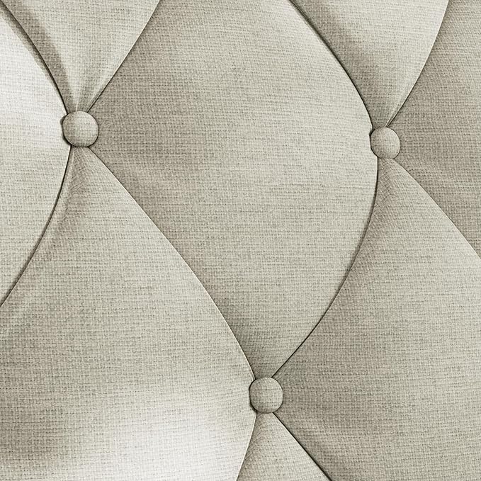 GDFStudio 78.75 3-Seater Sofa Button Tufted Backrest Big Comfy Couch with Plush Cushions Mid Century Modern Couches Home Living Room Sofa Upholstered Sofas &amp Couches for Apartment Bedroom Bei