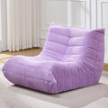 Bean Bag Chairs for Adults Giant Bean Bag Chair Memory Foam BeanBag Chair Bean Bag Sofa with Filler Faux Fur Fireside Beanbags Lazy Sofa for Living Room Bedroom Office (Purple Corduroy Single)