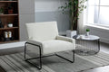 Accent Chair - Modern Industrial Slant Armchair with Metal Frame - Premium High Density Soft Single Chair for Living Room Bedroom