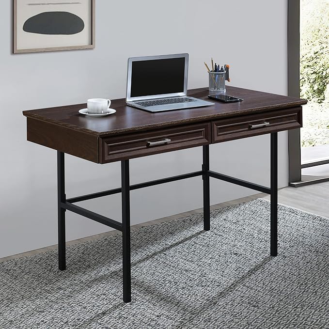 OSP Home Furnishings Jefferson Writing Desk with Lockdowel Fastening System Espresso