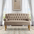 Rosevera Celino Loveseat Sofa for Living Room - Couch in a Box Linen Brown