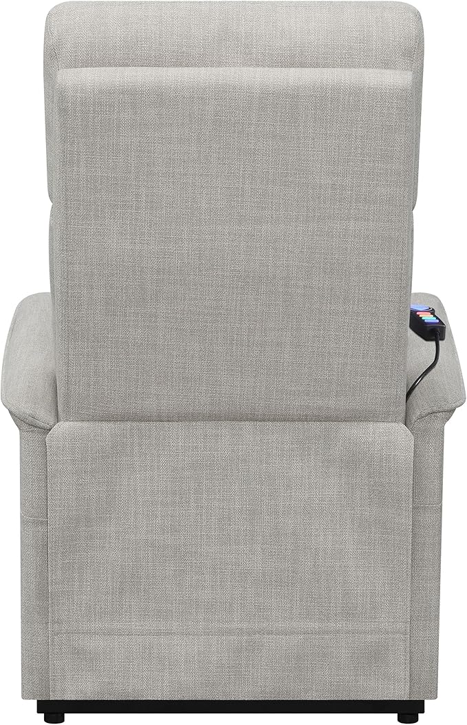 Coaster Home Furnishings - Henrietta - Fabric Upholstered Power Lift Massage Chair with Heat &amp Massage Functions USB Charging Port and Wired Remote - Living Room - Beige - 609407P