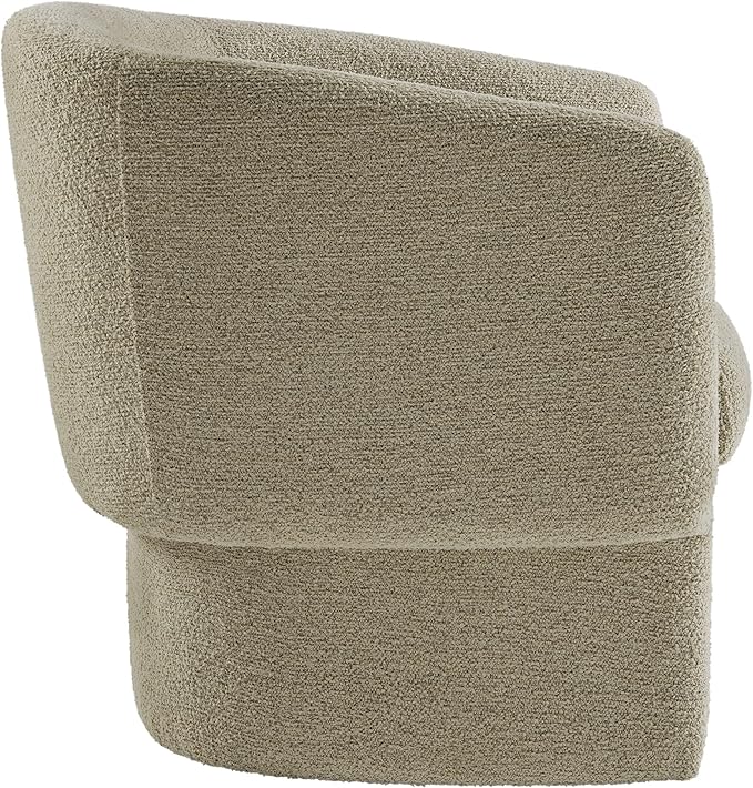 Modway Muse Comfy Barrel Accent Chair in Cork
