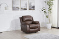 Betsy Furniture Faux Leather Reclining Glider Chair Recliner 8018 Multiple Colors (Brown Chair)