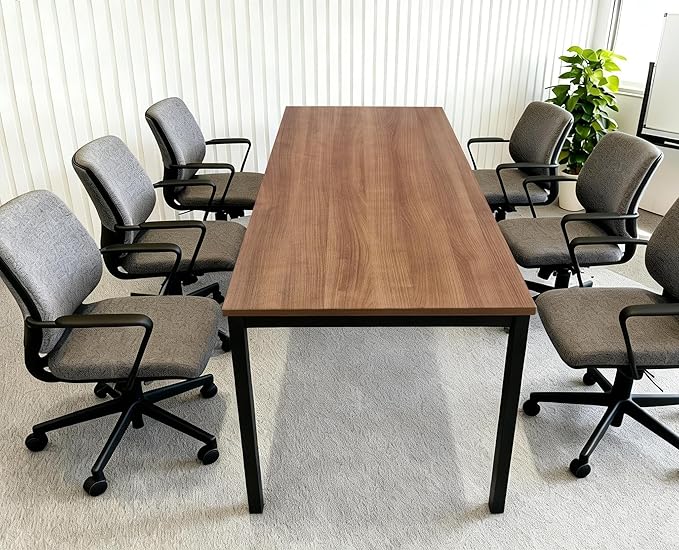 Simple and Sturdy 36X72 inches Computer Desk for 6-8 People Perfect for Work and Study Multi-Purpose Table for Writing Dining and Workstation