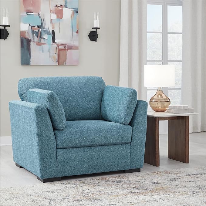 Signature Design by Ashley Keerwick Modern Upholstered Oversized Chair Blue