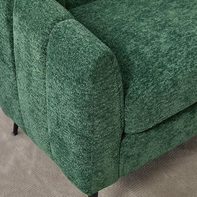 KEIKI 50.2'' Loveseat Sofa Upholstered Chenille Love Seat Couches Modern Deep Seat 2-Seat Sofa for Small Space Living Room Studio Apartment