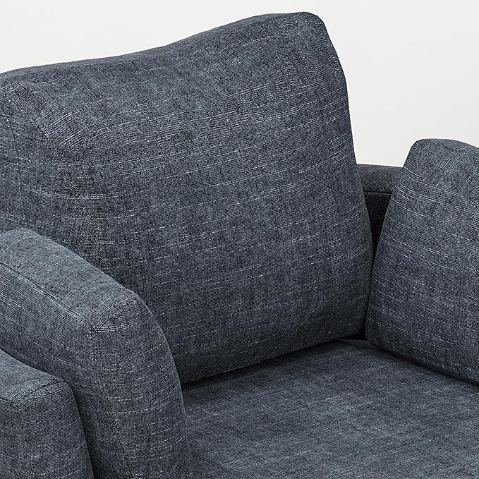 STARY Upholstered Swivel Barrel Sofa Modern Accent Chair with Cozy Cushioning Stylish Rotating Chair for Living Room Bedroom or Office