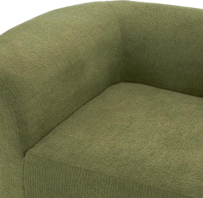 Christopher Knight Home Randa Modern Fabric Upholstered 5-Seater Sofa Oversized Chair Cloud Couch Fully Assembled Long Sofa Chaise Lounge Fully Assembled Olive Green