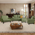 4 Pieces Corduroy Living Room Sets with Sofa Ottoman Loveseat and Chair