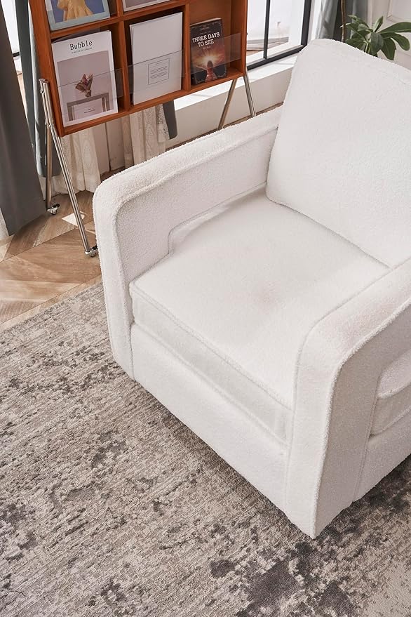 Swivel Barrel Chair for Living Room360 Degree Swivel Club Modern Accent Single Sofa Chair Small Leisure Arm Chair for Nursery Hotel Bedroom Office