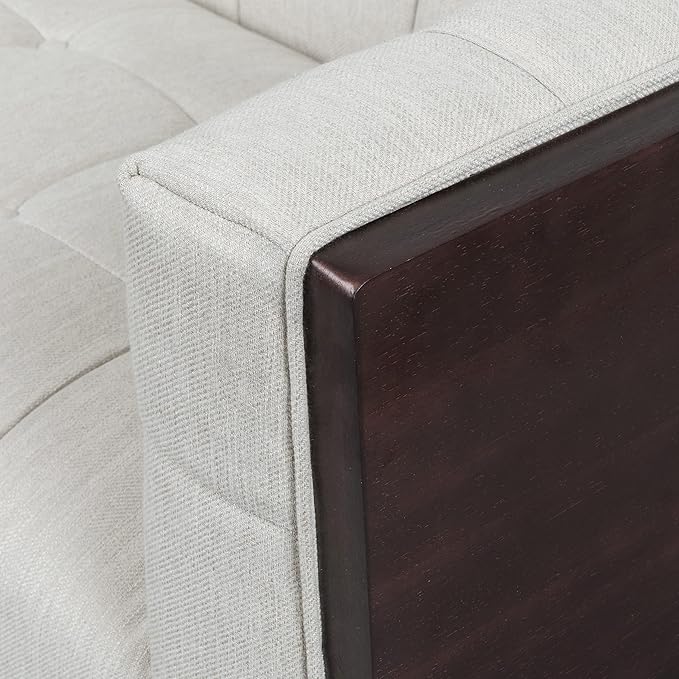 McLarnan Tufted 3 Seater Sofa - Beige/Brown