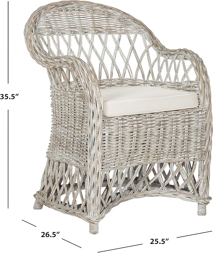 Safavieh Home Collection Inez Natural Wicker Club Chair