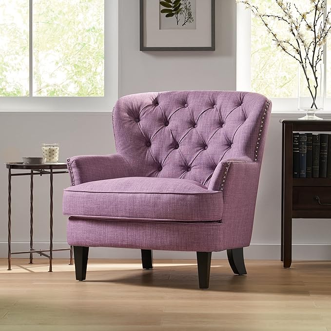 Christopher Knight Home Tafton Fabric Club Chair Light Purple