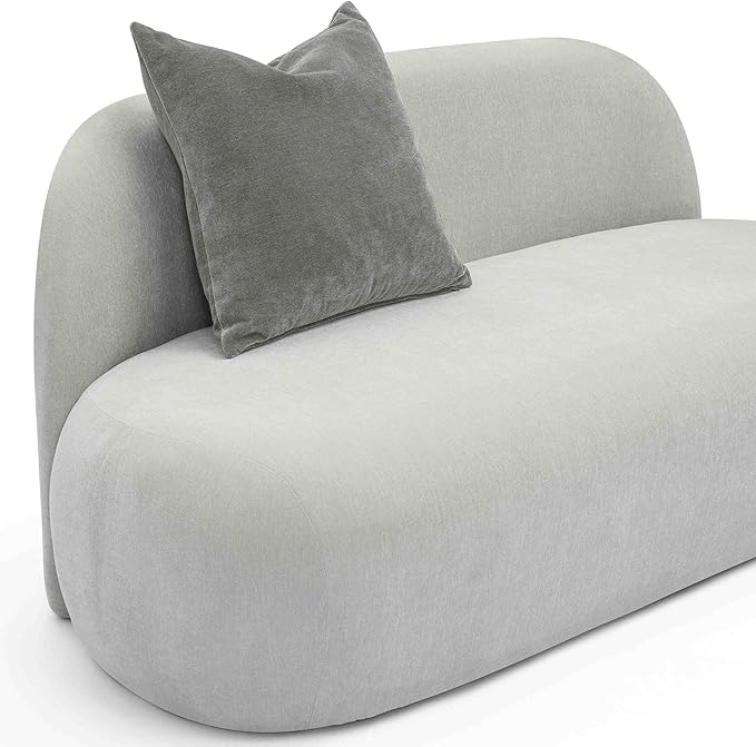 Tov Furniture Carraway Upcycled Chenille Loveseat (Grey)