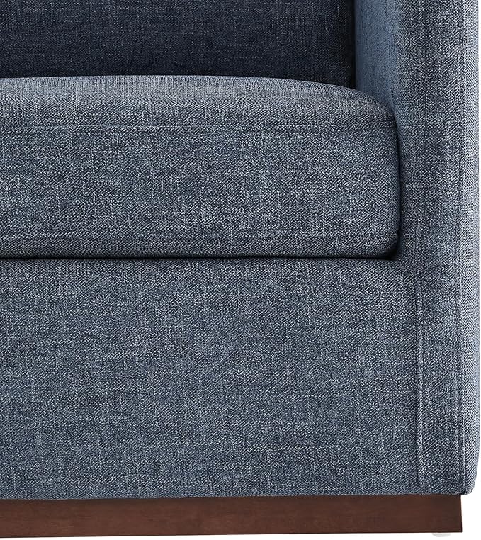 CHITA Swivel Accent Chair FSC Certified Mid Century Modern Arm Chair for Living Room and Bedroom Fully Assembled Blue