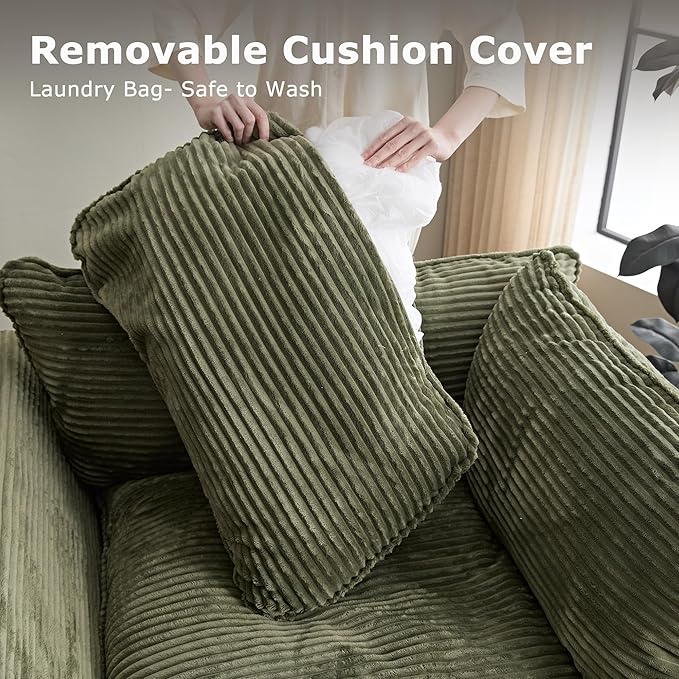 Tbfit Accent Chairs Set of 2 Chenille Plush Comfort Living Room Chair with Wide Seat Modern Decorative Chair for Bedroom Office Reading Nook Soft Cloud Chair Deep Seat Beige