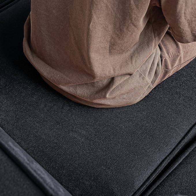 Modular Sectional Sofa Couch150 U-Shaped Cloud Couch Minimalist 6 Seater Sofa Convertible Couches for Living RoomBlack