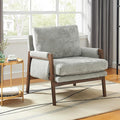 Roundhill Furniture Kelly Mid-Century Modern Accent Armchair Gray