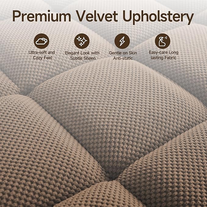 Single Modern Comfy Upholstered Chaise Lounge Sofa Chair with Rotating Side TableStoragePillowUSB Charging Ports and Adjustable Backrest Perfect for Living Room Small Spaces (Coffee)