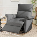Power Swivel Rocker Recliner Chair for Nursery Oversize Upholstered Snowflake Velvet 270°Swivel Glider Rocker Chair with USB Ports Small Power Recliners for Small Spaces Living Room