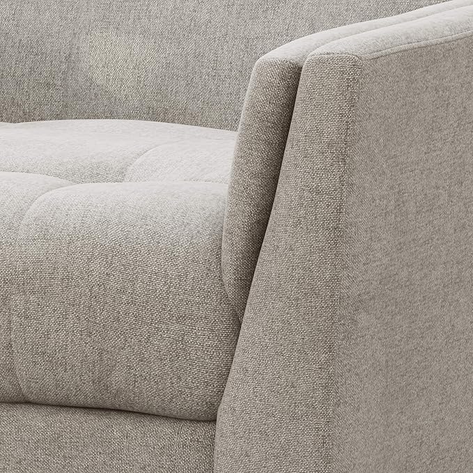 Christopher Knight Home Evelyn Mid Century Modern Fabric Arm Chair Beige &amp Walnut (305538
