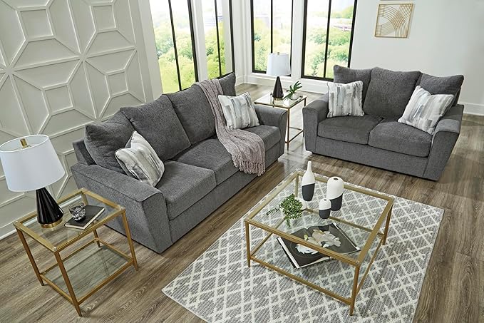 Signature Design by Ashley Stairatt Casual Sofa with Flared Arms Gray
