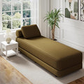 Upholstered Daybed30'' Wide Convertible 60 Day Bed Twin to QueenExtendable Sofa Bed for Small SpaceGuest Room Living Room or Office (Coffee)