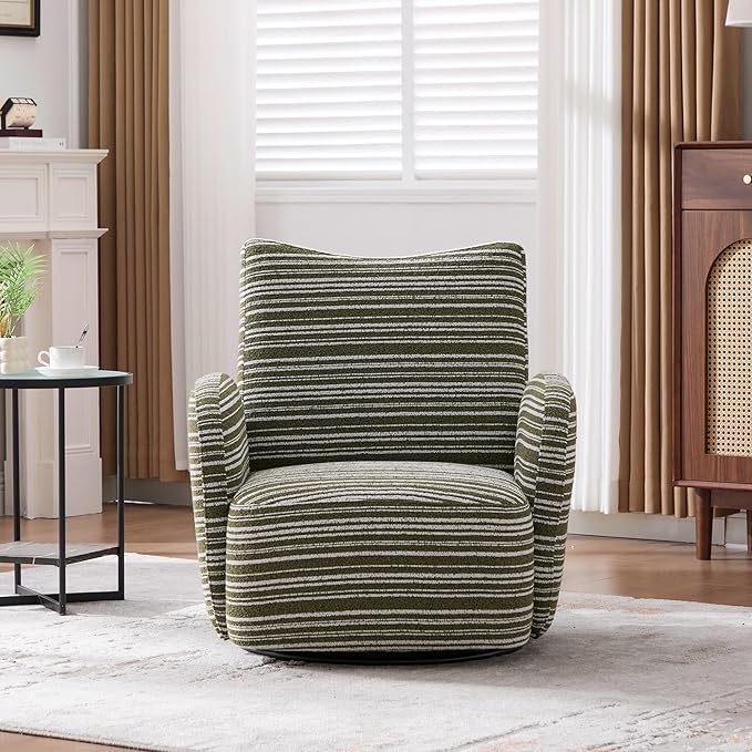 ERYE 360° Swivel Chair Modern Leisure Swivel Armchair for Living Room Bedroom