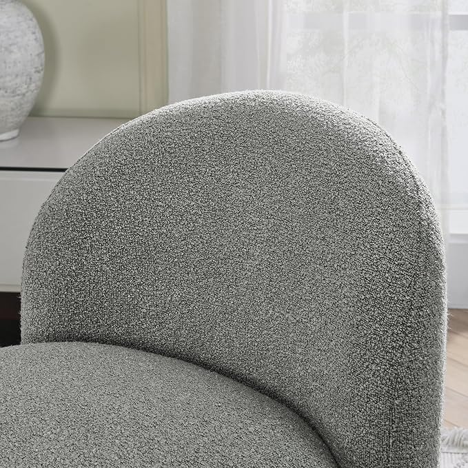 Hoop Gauze Lounge Chair with sof Cushion and backrest Need to be Assembled Suitable for Living room'bedroomldining Room Grey(24.5 28.75 28.75)