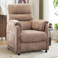 Holaki Power Recliner Chair Chenille Living Room Chairs Reading Lounge Chair Home Theater Seating with Adjustable Backrest and Footrest for Small Spaces Nursery(Brown)