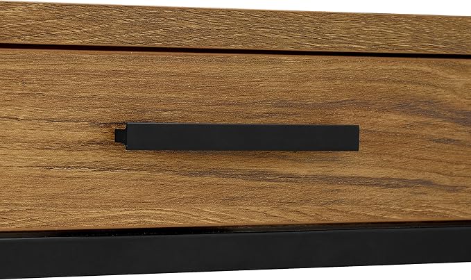 Caffoz 48 Writing Desk | Study Computer Desk | Brown Mahogany | Laptop PC Table Workstation with 2 Drawers for Home Office | Storage Space Saver