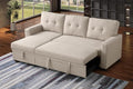 Ball &amp Cast Sleeper Sofa Couch with Pull Out BedL Shaped Sleeper Sofa with StorageSectional Sleeper CouchConvertible Sleeper Sectional Sofa W/Reversible Chaise &amp Back Cushionfor Living Roo