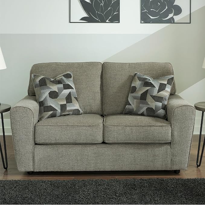 Signature Design by Ashley Cascilla Casual Loveseat Light Gray
